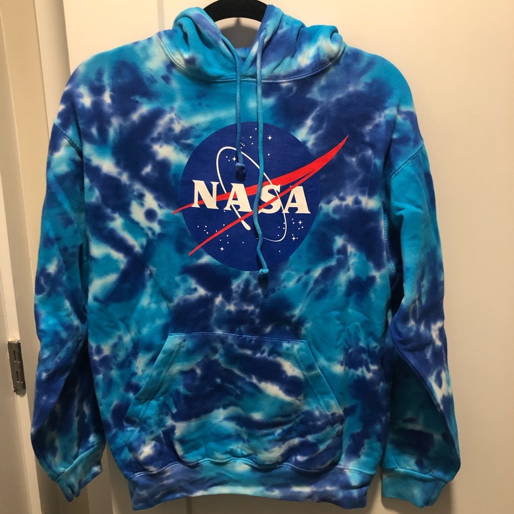 NWT NASA Logo Tie Dye Hoodie